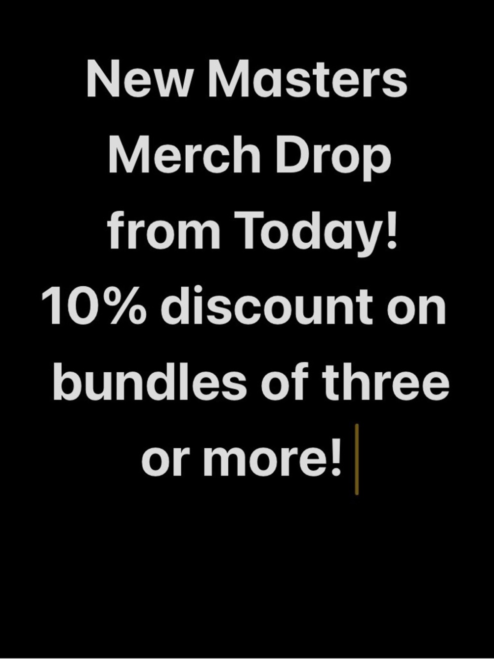 Masters Black Men’s Shirt with Subtle Gold Accent